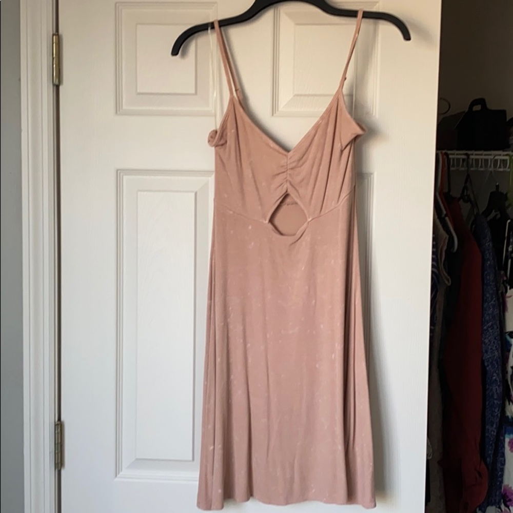 Light Pink Dress with Front Cutout